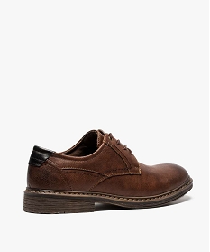 derbies homme avec un oillet metallique et surpiqures orange6953101_4