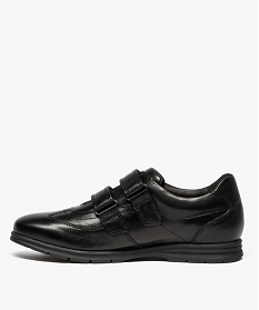 chaussures confort homme derbies a bandes scratch noir6956001_3