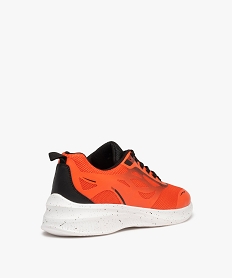 baskets homme running fluo avec semelle mouchetee orange baskets et tennis6960101_4