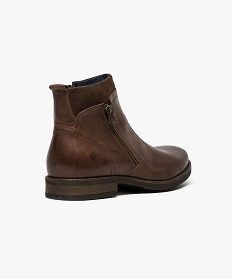 boots en cuir zippes brun6963301_4