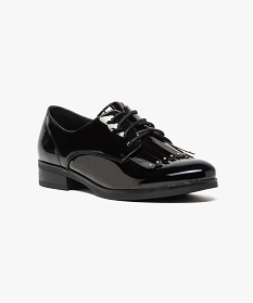 derbies vernis pour femme avec patte mexicaine amovible noir derbies6966401_2