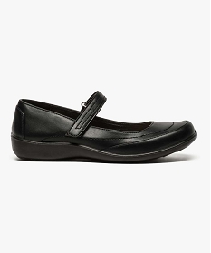 GEMO Babies femme confort à talon plat et dessus uni noir standard