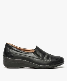 GEMO Mocassins confort femme unis avec détails brillants noir standard