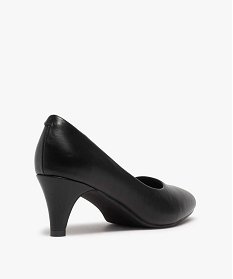 escarpins femme unis a petit talon et bout amande noir6985001_4