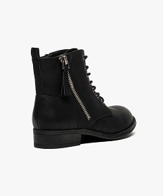 boots femme style rangers a zip noir6987401_4