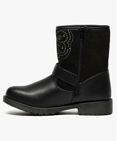 boots rock bimatieres avec clous decoratifs noir bottines et boots6989501_3