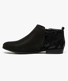 low boots brodes avec zip decoratif noir bottines et boots6992501_3