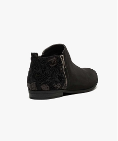 low boots brodes avec zip decoratif noir bottines et boots6992501_4