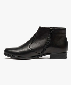 low boots en cuir zippes noir bottines et boots6993401_3