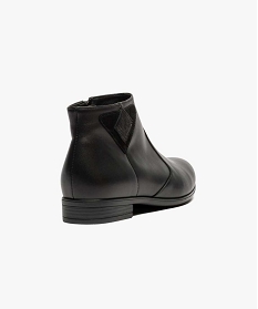 low boots en cuir zippes noir bottines et boots6993401_4