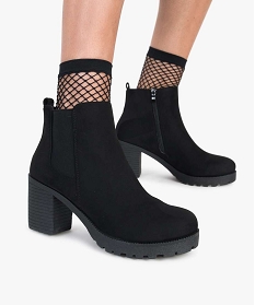 ACCESSOIRE NOIR BOOTS NOIR:30387740696-Polyester/Pu (polyurethan/Tpr/Polyester/