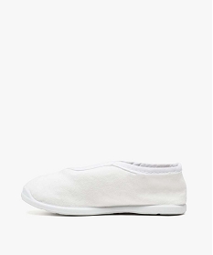 chaussons rythmiques en toile unis avec elastique blanc7010901_3