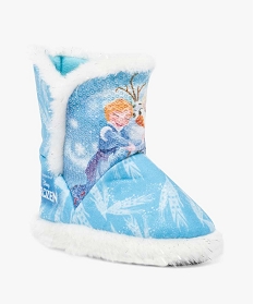 chaussons montants - disney la reine des neiges bleu7013301_2