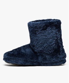 chaussons boots fille en fausse fourrure avec motifs etoiles pailletes bleu7015301_3