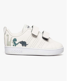baskets basses a scratch avec motifs dinosaures - adidas blanc7026701_1