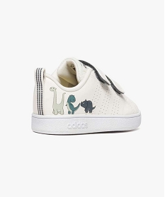 baskets basses a scratch avec motifs dinosaures - adidas blanc7026701_4