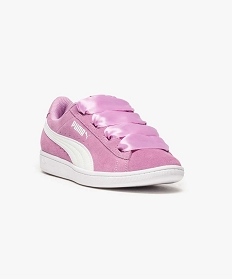 baskets en cuir suede avec lacets rubans - puma rose baskets7031601_2