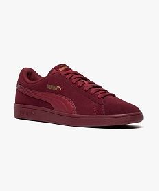 tennis monochrome en cuir - puma smash v2 rouge7034701_2