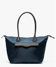 sac shopping porte epaule bleu cabas - grand volume7046201_1