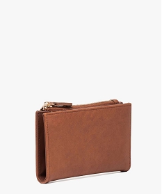 portefeuille femme compact a 2 volets orange porte-monnaie et portefeuilles7047701_2