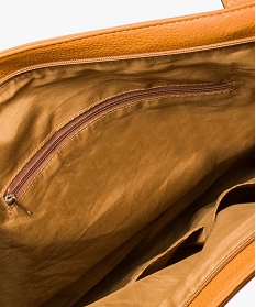 sac cabas avec poches zippees sur l’avant jaune cabas - grand volume7050901_3