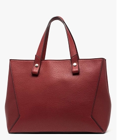 sac cabas double compartiment en faux-cuir rouge cabas - grand volume7051301_1