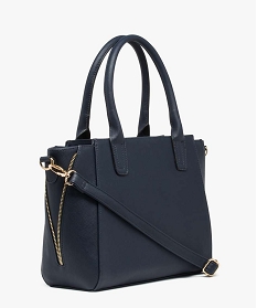 sac shopping avec detail cadenas bleu sacs a main7052901_2