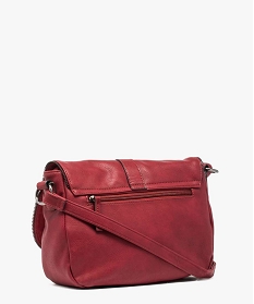 sac bandouliere a boucle decorative et finitions zip rouge sacs bandouliere7055801_2