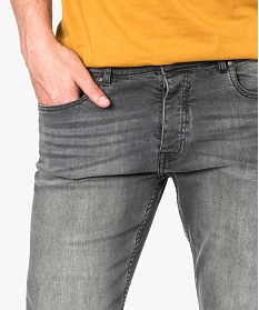 jean homme straight stretch 5 poches gris7064301_2