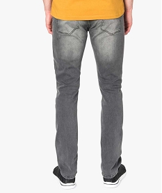 jean homme straight stretch 5 poches gris7064301_3