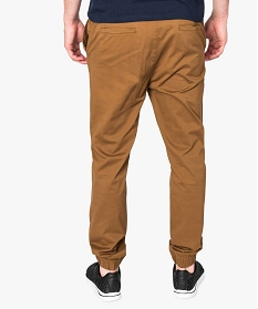 pantalon jogger en toile orange pantalons de costume7064601_3