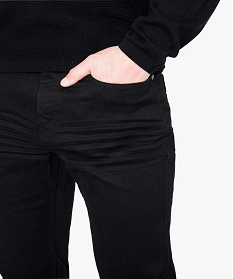 pantalon homme 5 poches straight en toile extensible noir pantalons de costume7064901_2