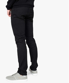 pantalon homme 5 poches straight en toile extensible noir pantalons de costume7064901_3