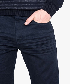pantalon 5 poches en toile extensible straight bleu7065001_2