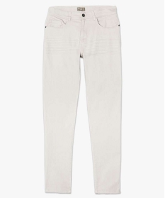 pantalon 5 poches en toile extensible straight beige7065101_4
