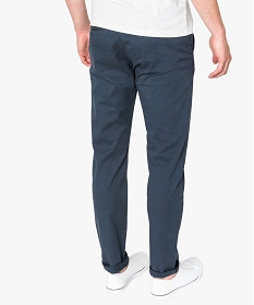 pantalon homme chino coupe slim bleu pantalons de costume7065501_3