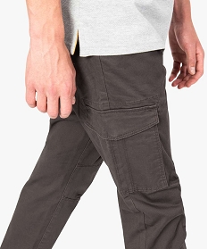 pantalon en toile avec poches sur les cuisses gris7065901_2