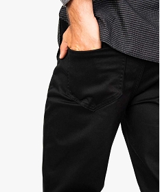 pantalon uni stretch a coupe droite noir7066201_2