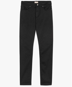 pantalon uni stretch a coupe droite noir pantalons de costume7066201_4