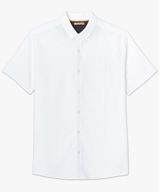 chemise manches courtes texturee blanc7067001_4