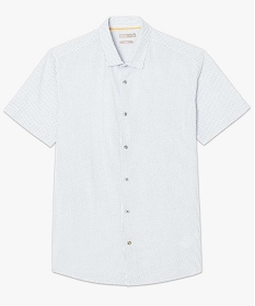 chemise a manches courtes a fins motifs imprime chemise manches courtes7067301_4