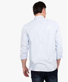chemise legere avec motif brode bleu chemise manches longues7068701_3