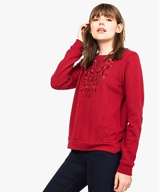 sweat a plastron brode rouge sweats7094401_1