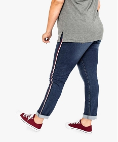 jean slim a bandes laterales tricolores gris pantalons et jeans7097001_3