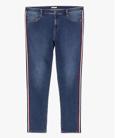 jean slim a bandes laterales tricolores gris pantalons et jeans7097001_4