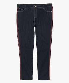 jean slim brut avec bandes sur les cotes noir pantalons et jeans7102701_4