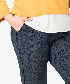 pantalon femme grande taille large et fluide imprime a taille elastiquee imprime pantalons et jeans7106601_2
