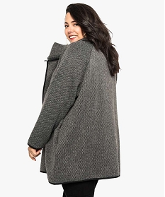 manteau femme facon cape en maille gris7109601_3