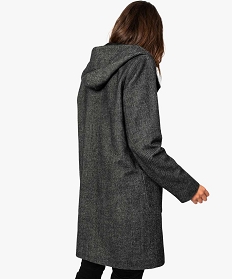 manteau femme facon duffle-coat a boutonnage decale gris7109801_3