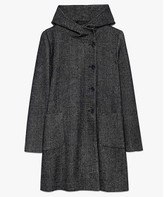 manteau femme facon duffle-coat a boutonnage decale gris7109801_4